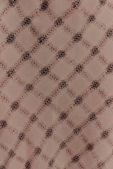 Silvana Chiffon Maxi Dress - Snake Check Print Mocha