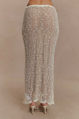 Cordelia Knit Maxi Skirt - Ivory