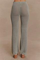 Malani Wide Leg Knit Pants - Sage