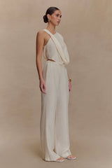 Violeta Straight Leg Pant - Ivory