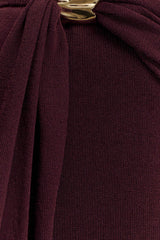 Bowie Low Rise Knit Maxi Skirt - Dark Chocolate
