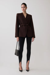 Valerie Stirrup Leggings - Black
