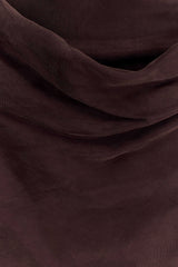 Bexley Draped Mini Dress - Dark Chocolate