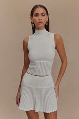Indy Pointelle Knit Top - Ivory