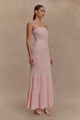 Finley Pointelle Knit Maxi Dress - Baby Pink