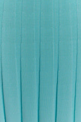 Jacqui Halter Knit Midi Dress - Cyan Blue