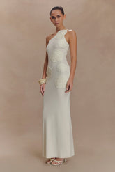 Teneika Crochet Knit Maxi Dress - Ivory