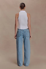 Scout Sleeveless Linen Shirt - White