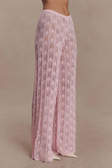 Glinda Crochet Pants - Baby Pink