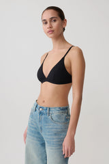 Kels Micro Triangle Bralette - Black