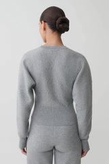 Ciaralee Cinched Waist Jumper - Grey Marle