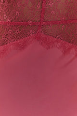 Dinah Lace And Satin Maxi Dress - Blush Rose