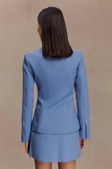 Christel Suiting Fitted Blazer - Ocean Blue