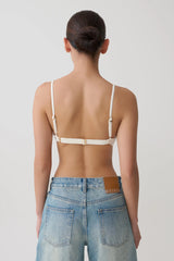 Kels Micro Triangle Bralette - White